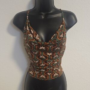 ((SOLD ON DP)) Brown Floral Top